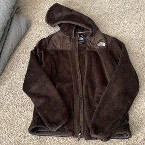 Brown north face jacket
